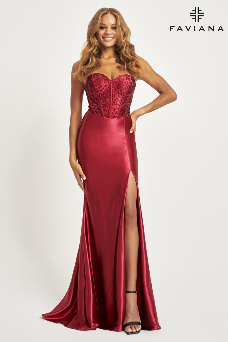 Faviana Strapless Corset Prom Dress 11006