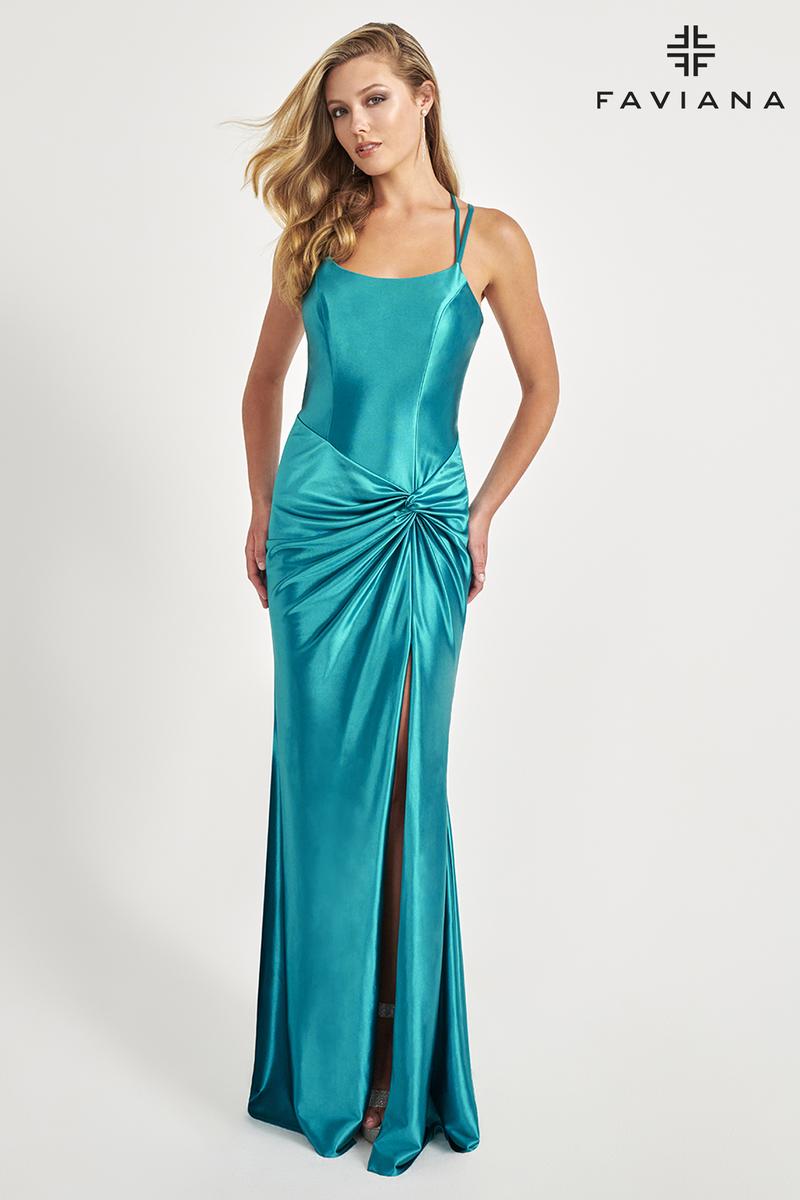 Faviana  Knot Detail Prom Dress 11024