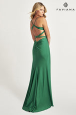 Faviana Open Back Simple Prom Dress 11045