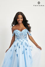 Faviana Off Shoulder A-Line Prom Dress 11059