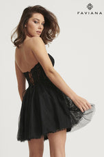 Faviana Tulle Lace Short Homecoming Dress 11120