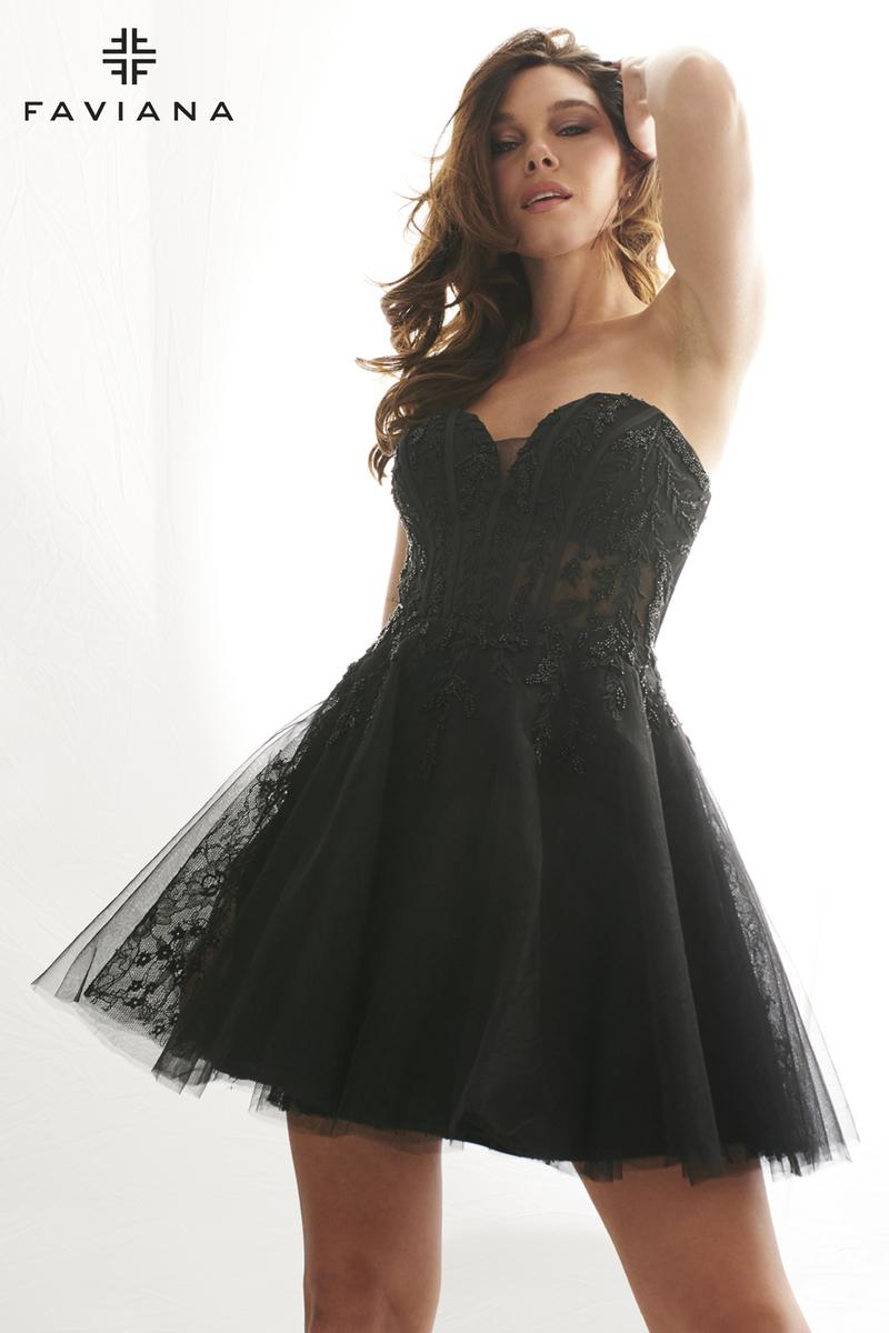 Faviana Tulle Lace Short Homecoming Dress 11120