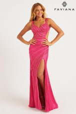 Faviana Sweetheart Neck Beaded Prom Dress 11243