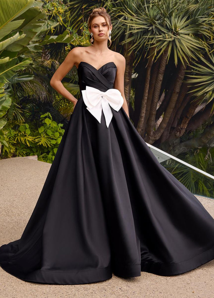 ASHLEYlauren Mikado Bow Prom Dress 11770