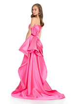 ASHLEYlauren Strapless Mikado Bow Dress 11866