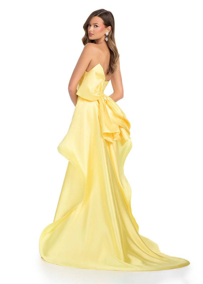 ASHLEYlauren Strapless Mikado Bow Dress 11866