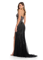 ASHLEYlauren Hotfix Strapless Prom Dress 11867