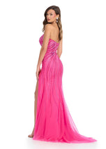 ASHLEYlauren Hotfix Strapless Prom Dress 11867