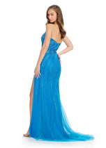 ASHLEYlauren Hotfix Strapless Prom Dress 11867