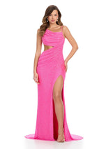 ASHLEYlauren Draping Bustier Prom Dress 11939