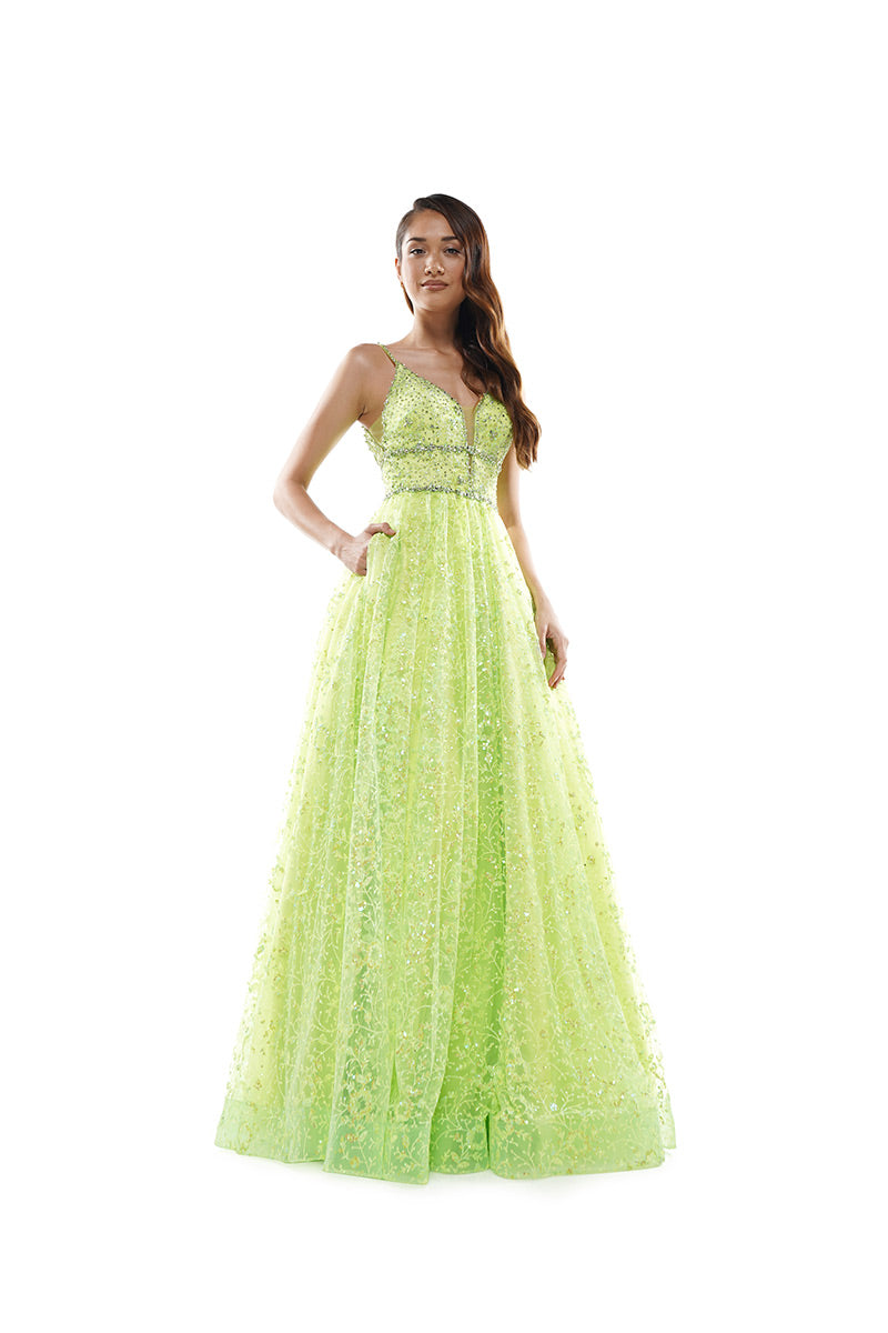 Colors Prom Long Glitter Ball Gown Dress 2288