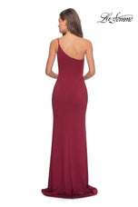 La Femme Long One Shoulder Dress 28176