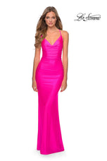 La Femme Fitted Long Prom Dress 29010