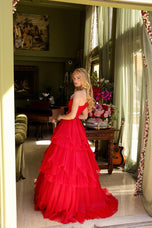 Ava Presley One Shoulder Tiered Ruffle Ball Gown 29131