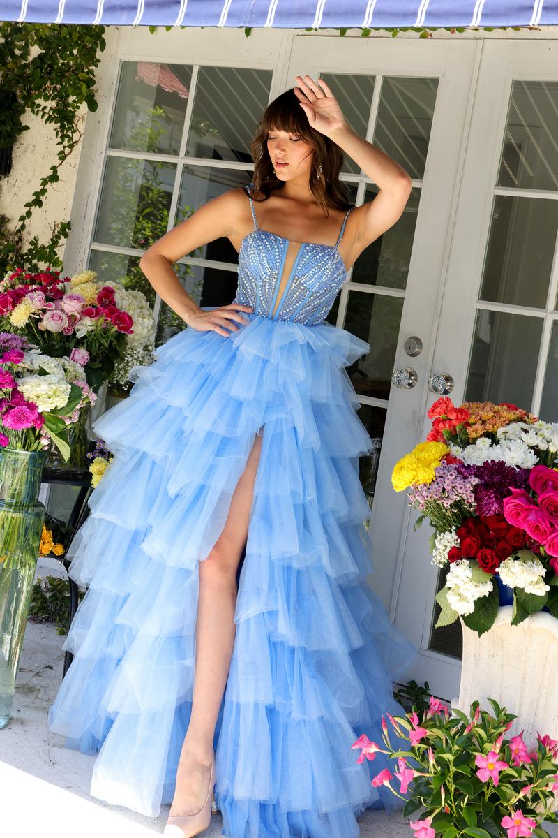 Ava Presley Corset Ruffle Prom Dress 29232