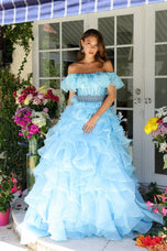 Ava Presley Ruffle Corset Prom Dress 29533