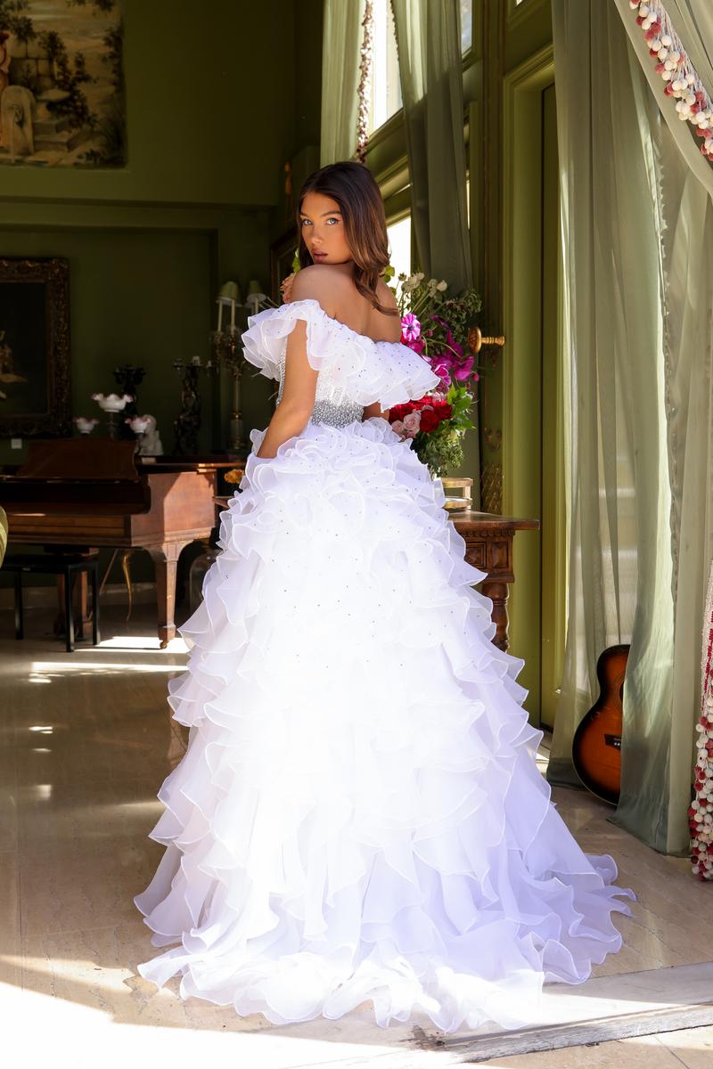 Ava Presley Ruffle Corset Prom Dress 29533