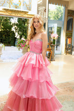 Ava Presley Strapless Ruffle Ball Gown Dress 29546