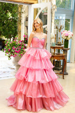 Ava Presley Strapless Ruffle Ball Gown Dress 29546