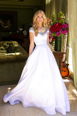 Ava Presley Satin Ball Gown Dress 39322