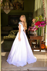 Ava Presley Satin Ball Gown Dress 39322