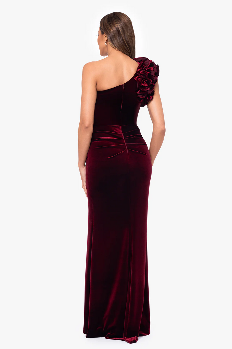 Xscape Evenings "Kristin" Velvet Evenings Gown 6460X