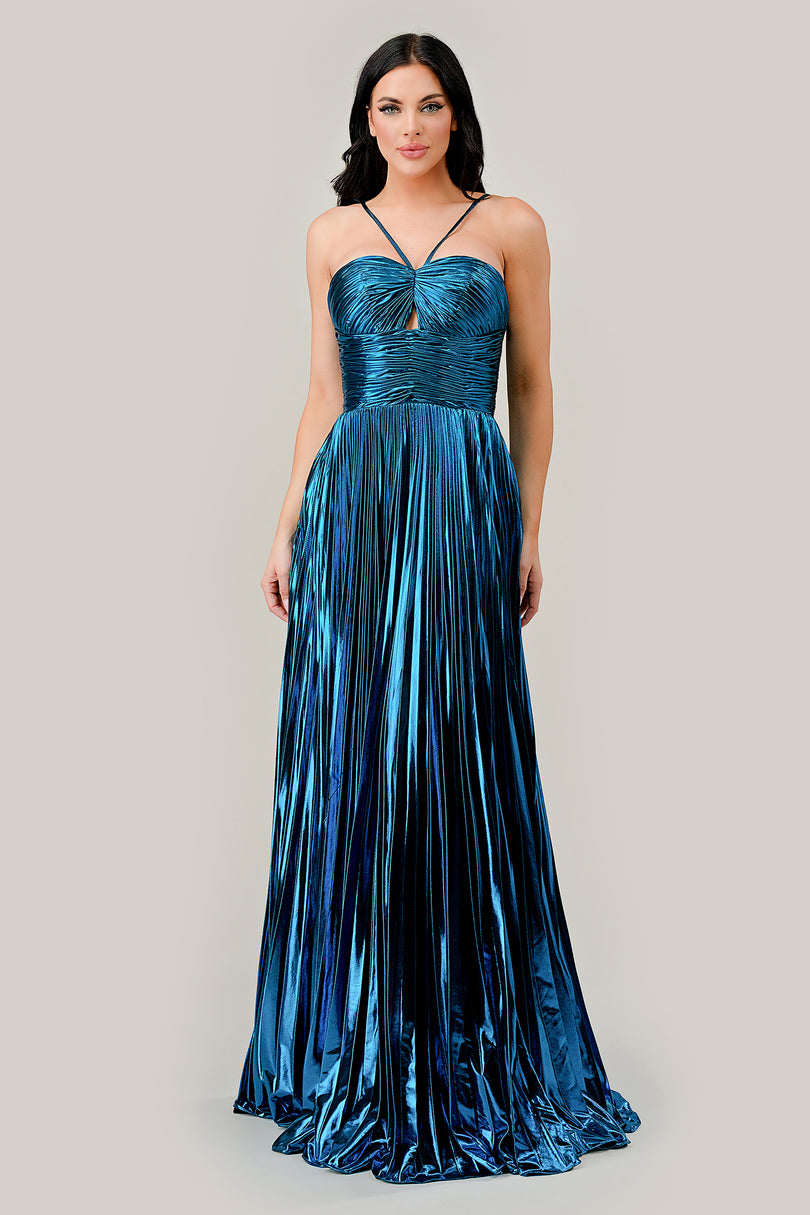 Ladivine Metallic A-line Prom Dress C153