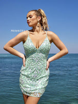 Primavera Short Sequin Homecoming Dress 4013