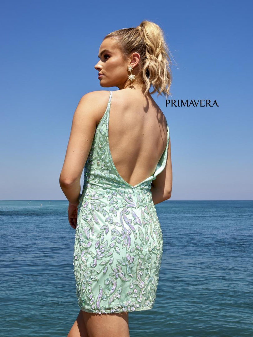 Primavera Short Sequin Homecoming Dress 4013