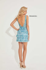 Primavera Sequin Ruffle Homecoming Dress 4203