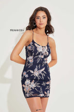 Primavera Floral Sequin Homecoming Dress 4265