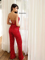 Primavera Illusion Corset Sequin Jumpsuit 4272