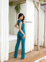 Primavera Beaded V-Neck Jumpsuit 4275