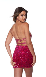 Alyce Paris Strapless Sequin Dress 4605