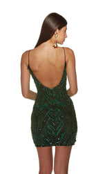 Alyce Paris V-Neck Beaded Homecoming Dress 4802