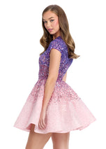 ASHLEYlauren Ombre Sequin Cocktail Dress 4804