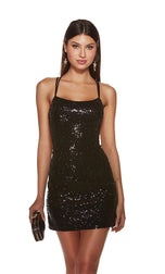 Alyce Paris Sequin Homecoming Dress 4809