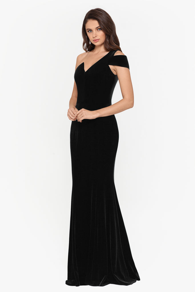 Betsy & Adam Long Dress A21575