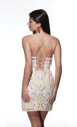 Alyce Paris Lace-up Back Homecoming Dress 4841