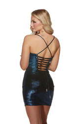 Alyce Paris Plunging Tight Homecoming Dress 4851