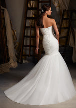 Blu Bridal by Morilee Tulle Mermaid Bridal Gown 5108