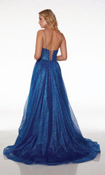 Alyce Glitter Illusion Prom Dress 61600