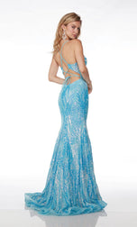 Alyce Paris Illusion Corset Prom Dress 61656