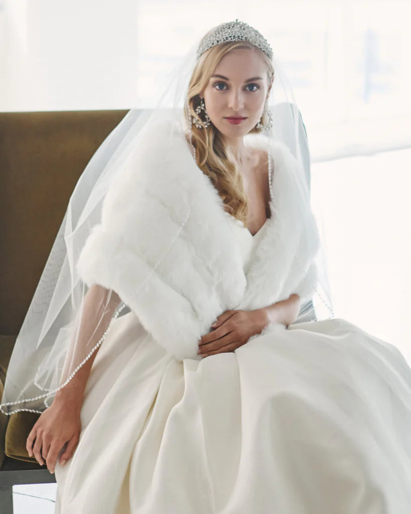 Marionat Bridal Faux Fur Wrap 7110