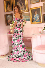 Ava Presley Floral Print Prom Dress 77209