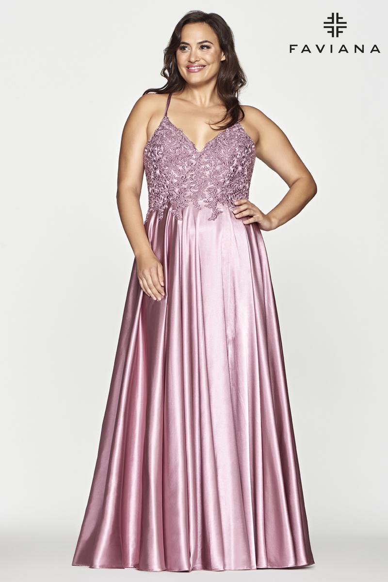 Faviana Plus Sizes Dress 9498