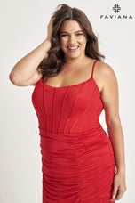 Faviana Tight Plus Size Prom Dress 9544