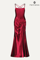 Faviana Ruched Plus Size Prom Dress 9551