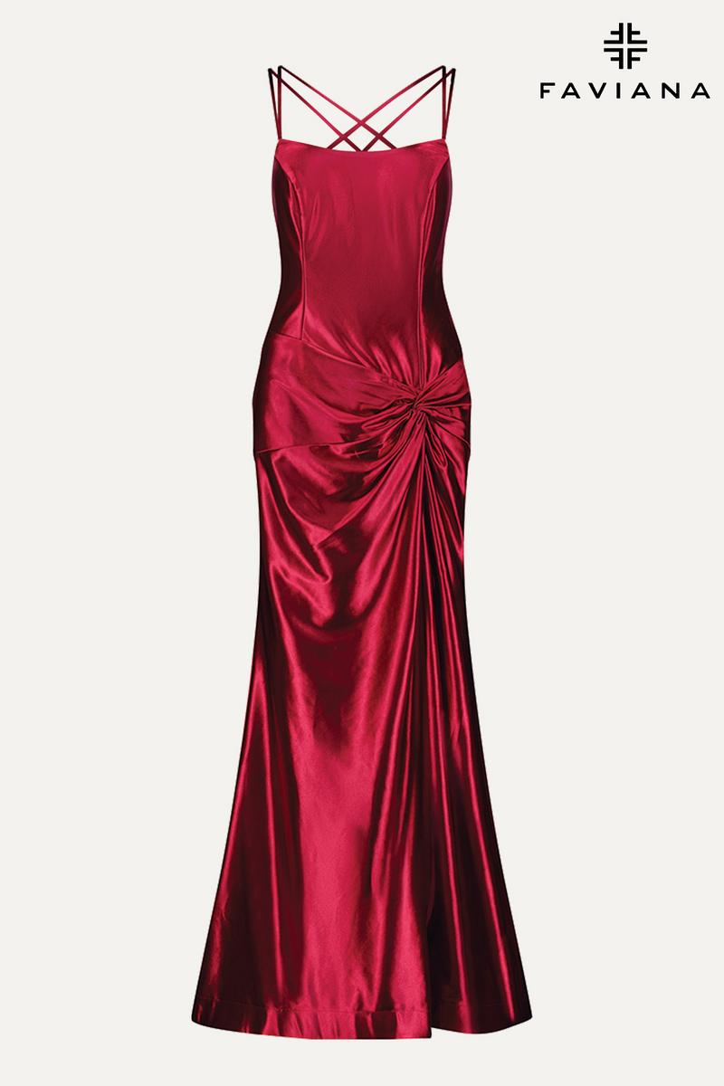 Faviana Ruched Plus Size Prom Dress 9551