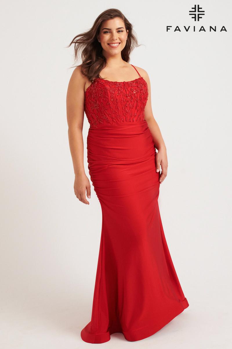 Faviana Plus Sizes Dress 9569